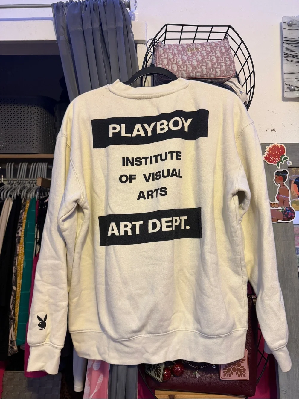 PLAYBOY Cream Crewneck Sweatshirt - Art Dept.